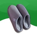 Chaussons Orthopédiques en Velours pour femmes gris