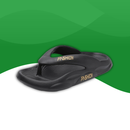 Tongs à Mémoire de Forme Orthopédiques pour Hommes noir