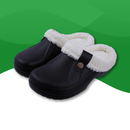 Chaussons Orthopédiques chaudes pour femmes noir