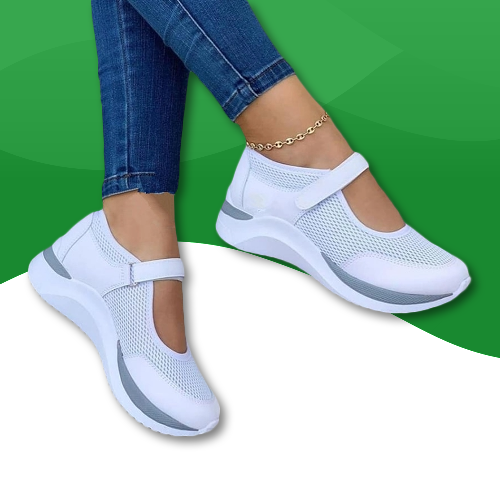 Ademende orthopedische sneakers voor dames Slimme voeten