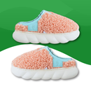 Chaussons Orthopédiques de maison en fourure pour Femmes orange