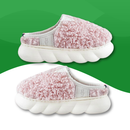 Chaussons Orthopédiques de maison en fourure pour Femmes rose