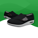 Chaussures orthopédiques pour hommes aux pieds larges noir