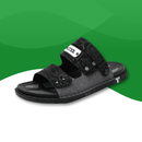 Sandales Orthopédiques Estivales Antidérapantes en Microfibres pour Hommes noir
