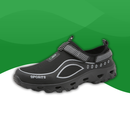 Chaussons Orthopédiques estivaux Respirants à Séchage Rapide pour Homme noir