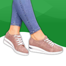 Sneakers Orthopédiques Compensées décontractés pour Femmes rose