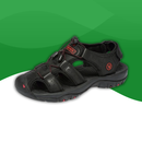 Sandale Orthopédique Estivale en Tissu Résistant pour Homme noir