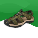 Sandale Orthopédique Estivale en Tissu Résistant pour Homme vert