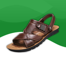 Sandales Orthopédiques Élégantes en Similicuir pour Homme marron