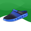 Chausson orthopédique style basket à lanière pour homme bleu