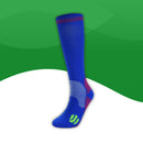 Chausettes de compression <br> Antidérapantes-35-long bleu-