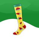 Chausettes de compression <br> Motif Imprimé-36-jaune-