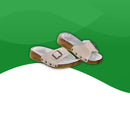 Sandales Orthopédiques <br> Pantoufles Moelleuses-35-Rouge rouille-