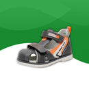 Sandales Orthopédiques Garçon <br> Bout Fermé-21-Gris-