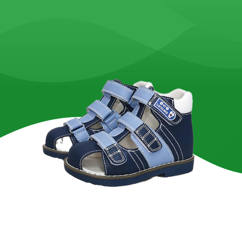 sandali ortopedici in pelle <br> bambino