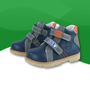 Bottines orthopédiques pour enfants bleu