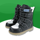 Bottes orthopédiques pour enfants noir