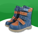 Bottes orthopédiques pour enfants bleu
