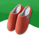 Chaussons Orthopédiques en Velours pour femmes orange