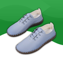 Mocassins à Lacets Mixtes pour Toutes Saisons bleu