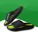 Tongs orthopédique ultra confortables pour homme noir