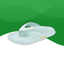 Tongs à Mémoire de Forme Orthopédiques pour Hommes bleu