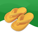 Sandales Orthopédique avec Semelle Épaisse pour Plage jaune