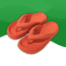 Sandales Orthopédique avec Semelle Épaisse pour Plage orange