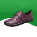 Mocassins Orthopédiques à Scratch au Style Rétro violet