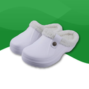 Chaussons Orthopédiques chaudes pour femmes blanc