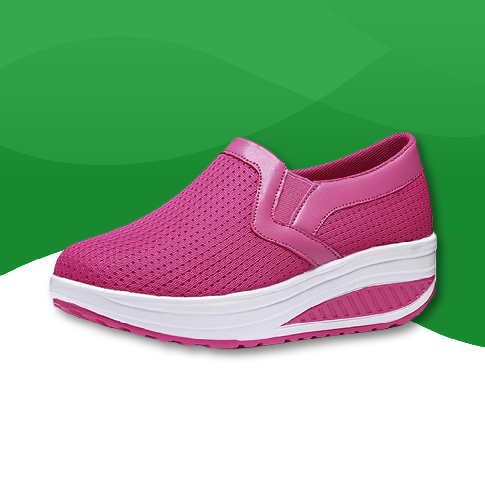 Baskets Orthopédiques Femme Talon Compensé Smartfeet