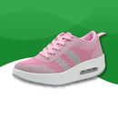 Baskets en Toile Orthopédiques à Bulles d’Air rose