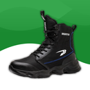 Chaussures de sécurité orthopédique pour hommes noir