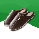 Chaussons Orthopédiques en Fourrure Douce Unisexes marron