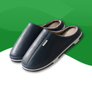 Chaussons Orthopédiques en Fourrure Douce Unisexes bleu