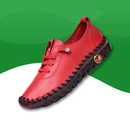 Mocassins Orthopédiques Élégants pour femmes rouge
