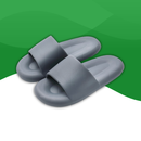 Tongs Orthopédiques Fluffy pour Femme gris