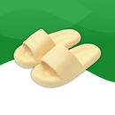 Tongs Orthopédiques Fluffy pour Femme jaune