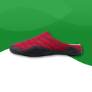 Chaussons Orthopédiques en Coton Douillet pour Hommes et Femmes rouge