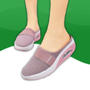 Sabots Orthopédiques pour la marche de la Femme rose