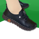 Chaussures hivernales Orthopédiques à Fourrure pour Femme noir