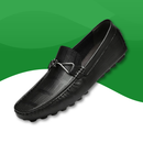 Mocassins en Véritable cuir italien pour hommes noir