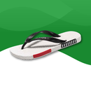 Claquettes Orthopédiques à Semelle Épaisse pour Hommes blanc