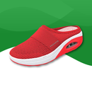 Baskets Orthopédiques à Maille Perforée et Bulles d’Air
 rouge