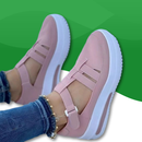 Chaussure Orthopédique à Semelle Plateforme et Style Basket pour Femme rose