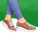 Sneakers Orthopédiques Compensées décontractés pour Femmes marron