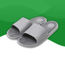 Chaussons Orthopédiques à Picots pour Homme gris