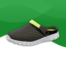 Chausson orthopédique vert et gris pour homme 46