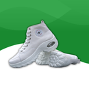 Baskets Montantes Orthopédiques à Plateforme pour Femme blanc