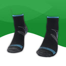 Chausettes de compression <br> Courte-Taille unique-noir et bleu-